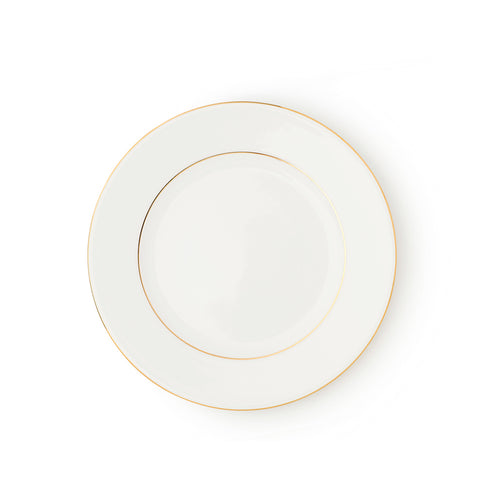 The Allingham Gold Tableware Collection – Set of 6 Salad Plates in Fine Bone China