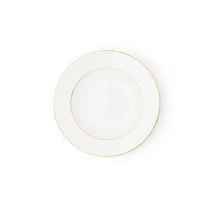 The Allingham Gold Tableware Collection – Set of 6 Soup Plates in Fine Bone China